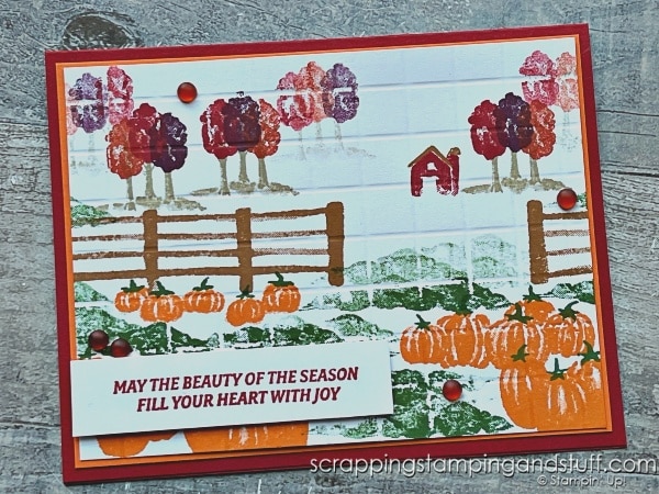 Click to see a simple scoring technique for making stunning cards! Cards feature the Stampin Up Shepherd's Care stamp set!