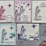 Click to see a simple scoring technique for making stunning cards! Cards feature the Stampin Up Shepherd