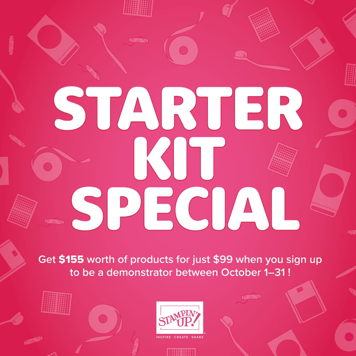 Stampin Up October 2024 Starter Kit Special