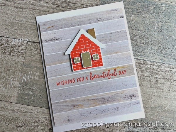 Use those paper scraps! Click for 4 paper scrap card ideas to make today! Samples feature Stampin Up Humble Home.