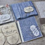 Click to see new ways to use embossing folders on your card making projects! Stampin Up Seaside Wishes