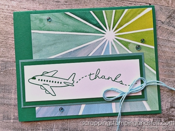 Do you struggle with measuring? Click to see card making hacks to help! Don't stress about measuring any longer! Stampin Up Flying By stamp set