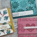 Click for a fun technique using crumpled up wax paper! Use this trick to add the appearance of texture to your projects. Samples feature the Stampin Up Hooray For Surprises bundle!