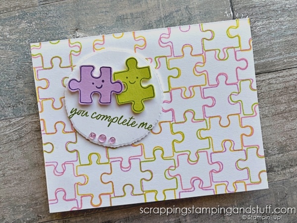 Do you ever find a stamp set that you wish came with coordinating dies but it doesn't? Grab those scissors and cut! Click for tips on fussy cutting and the Stampin Up Perfect Pairs stamp set.