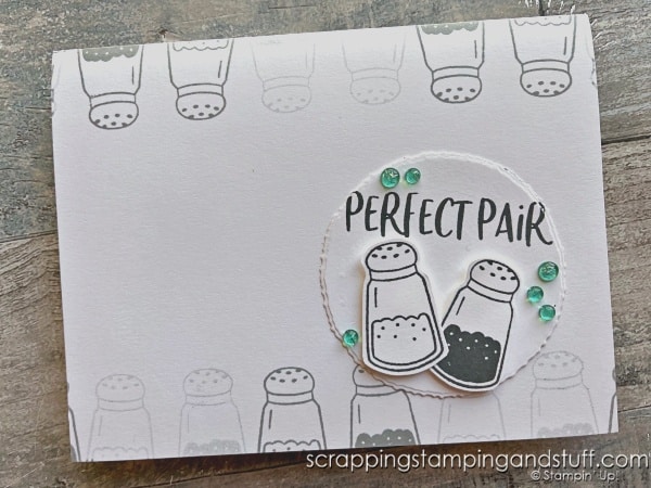 Do you ever find a stamp set that you wish came with coordinating dies but it doesn't? Grab those scissors and cut! Click for tips on fussy cutting and the Stampin Up Perfect Pairs stamp set.