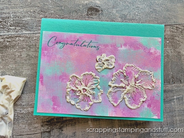 Click for 8 techniques you can use with flower stamps and dies, or any other supplies! Featuring Stampin Up Happy Hibiscus