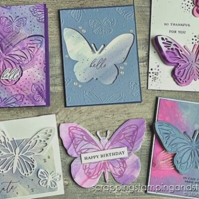 Stampin Up Beautiful Butterflies & Watercolor Techniques!