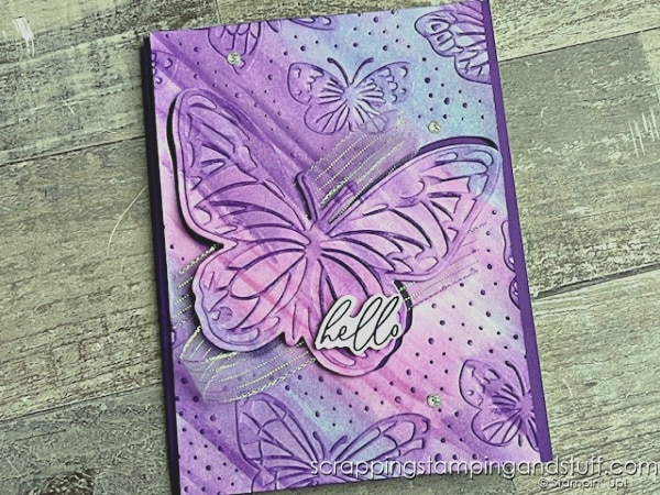 Stampin Up Watercolor Butterflies And Simple Watercolor Card Making Techniques