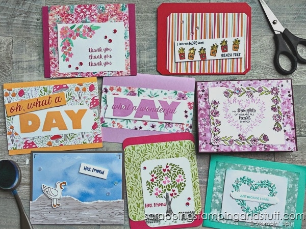 Click for 8 simple ideas to spice up the corners on your handmade cards and the layers on your card projects.