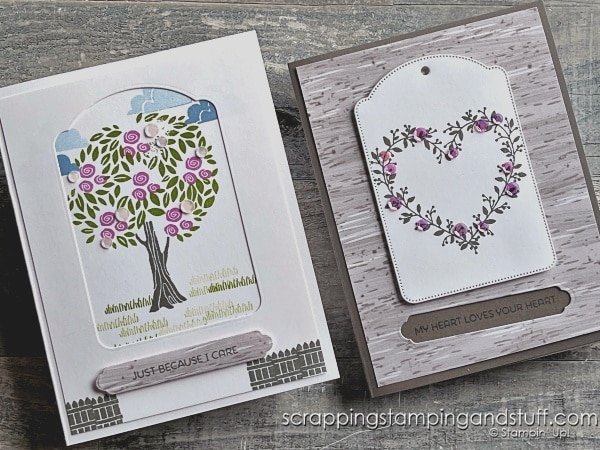 Make 2 cards for 1! Click for this handy trick to do die cutting for one card, but make 2 cards from it!