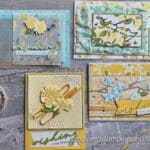 Click for ideas for using layers on your card projects, four card layouts with measurements, tips for using vellum and adhering tiny die cuts, and more!