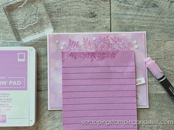 Click to see a fun technique for creating adorable borders on your card projects! Featuring the Stampin Up Brilliant Border stamp set!